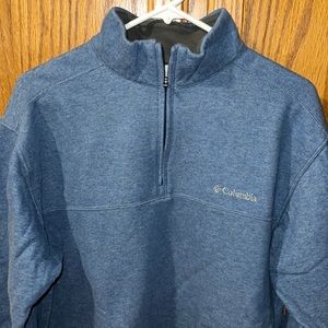 COPY - Men’s Blue Columbia 1/4 Zip Pullover, Size Large